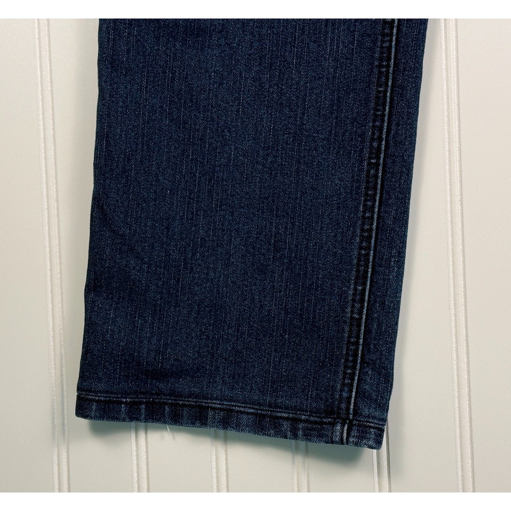 Chico's Jeans Womens Size 1.5 Regular Straight Leg Dark Wash Stretch Denim - Picture 10 of 16